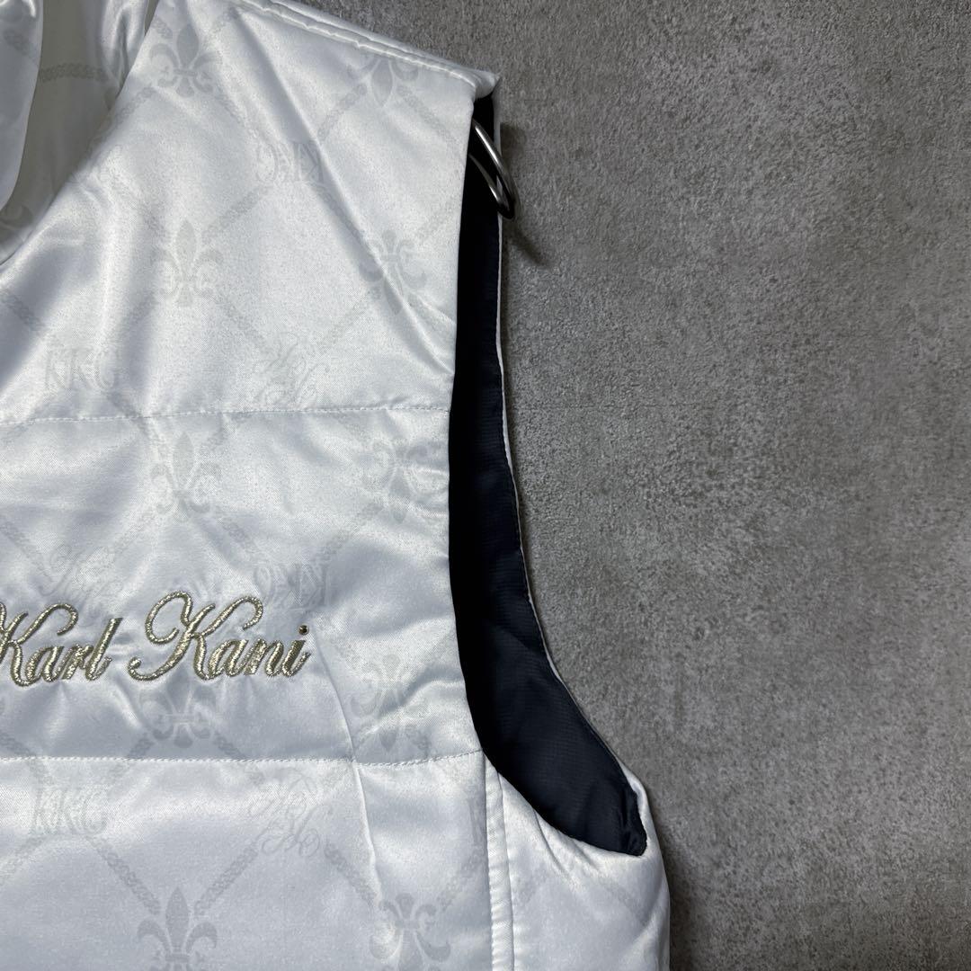 Karl Kani GOLF カールカナイゴルフ 総柄 中綿 ベスト ジャケット