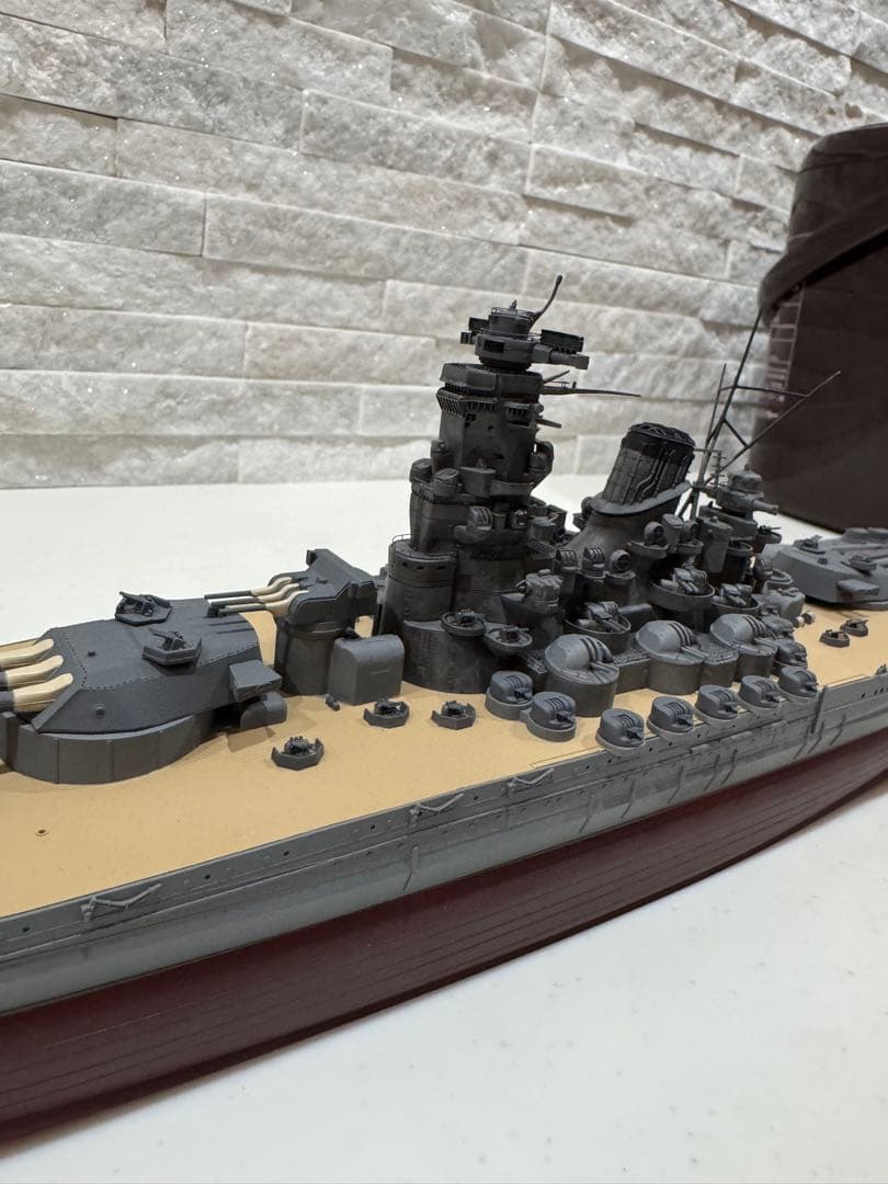 ハセガワ 戦艦大和 1/450 大型プラモデル完成品 塗装済み 塗り分け