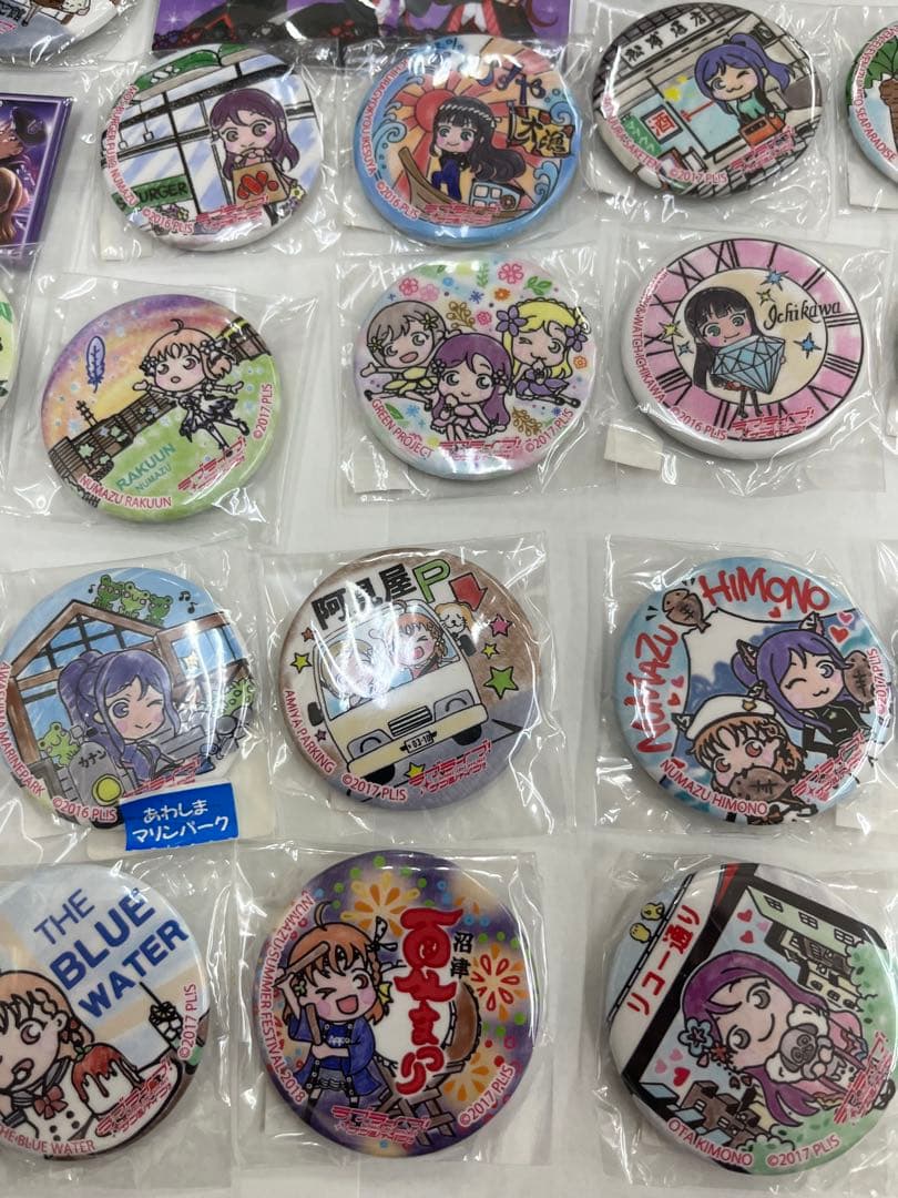 沼津まちあるき　缶バッジ ひものデーなど　Aqours ラブライブ サンシャイン