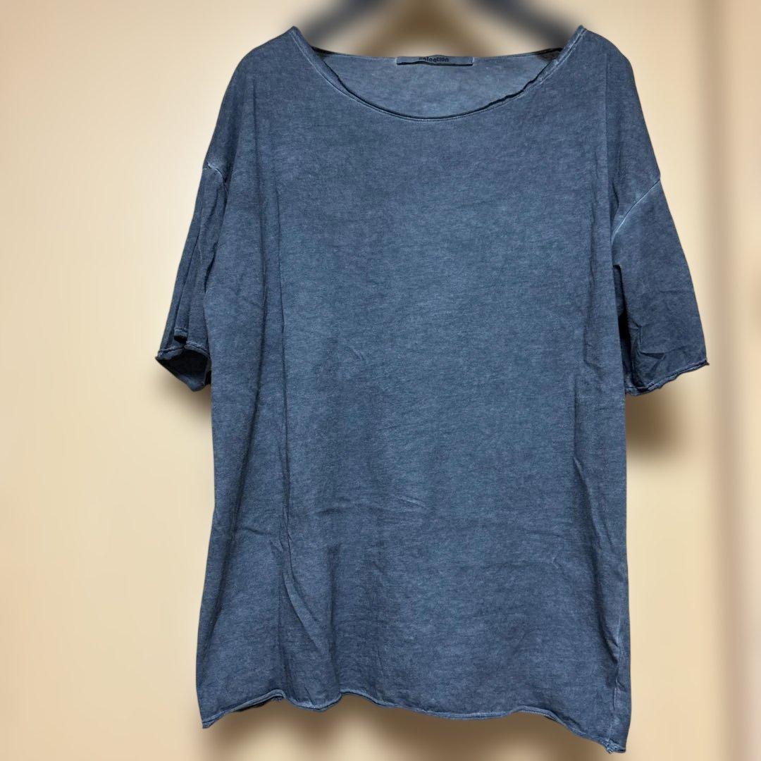 その他 salsation Round Neck T-Shirt Blue Denim