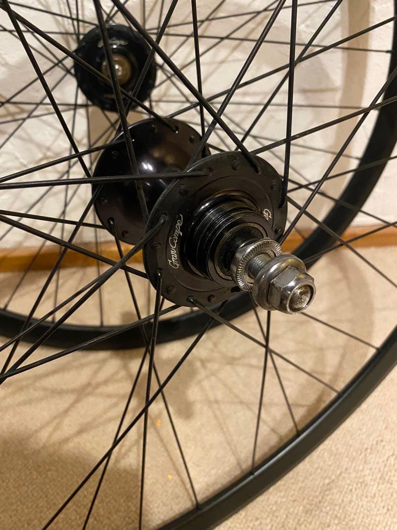 ベロシティ DEEP V 700c ピストホイール前後 njs 競輪 ブルーラグ