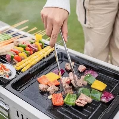 CHANODUG OUTDOOR大型バーベキューコンロ 跳ね上げバーベキュグリル