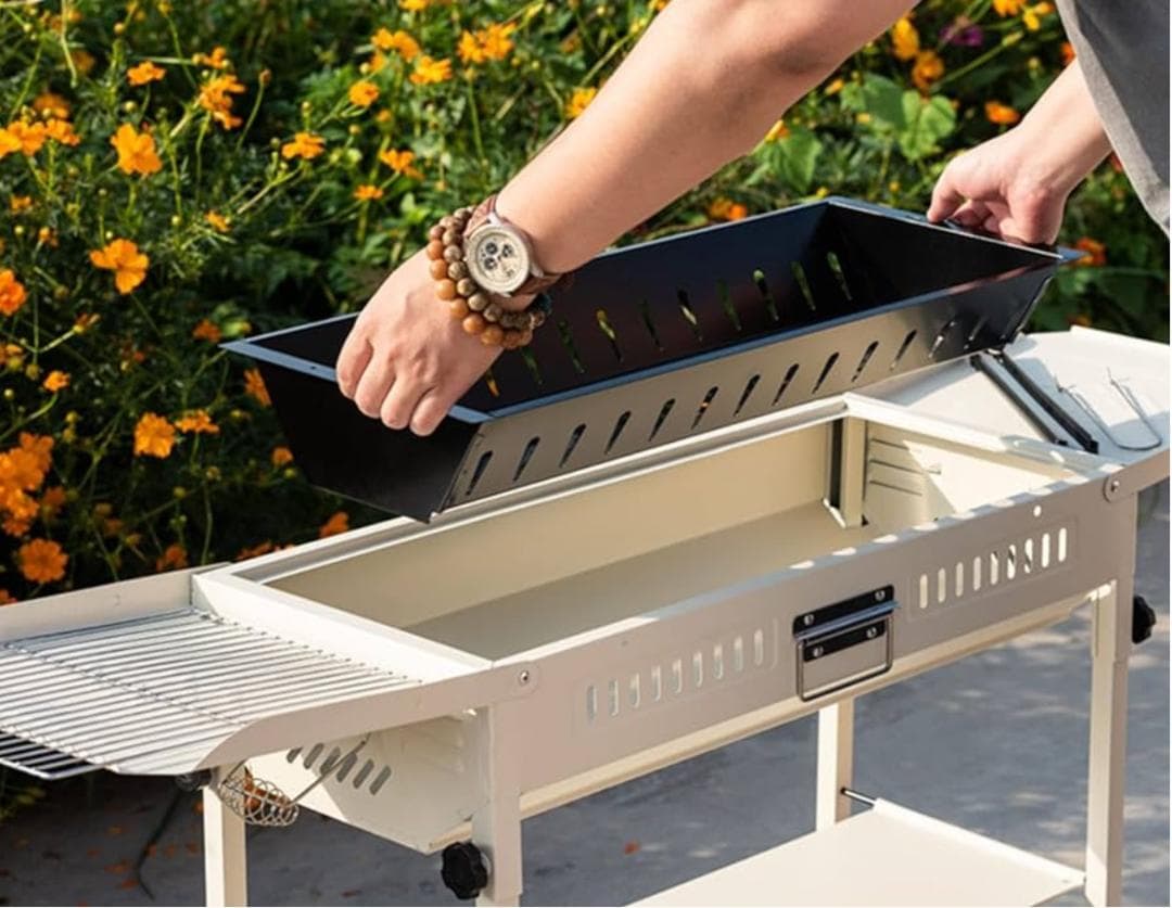 CHANODUG OUTDOOR大型バーベキューコンロ 跳ね上げバーベキュグリル
