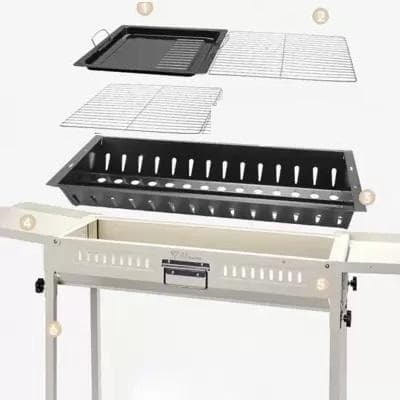 CHANODUG OUTDOOR大型バーベキューコンロ 跳ね上げバーベキュグリル