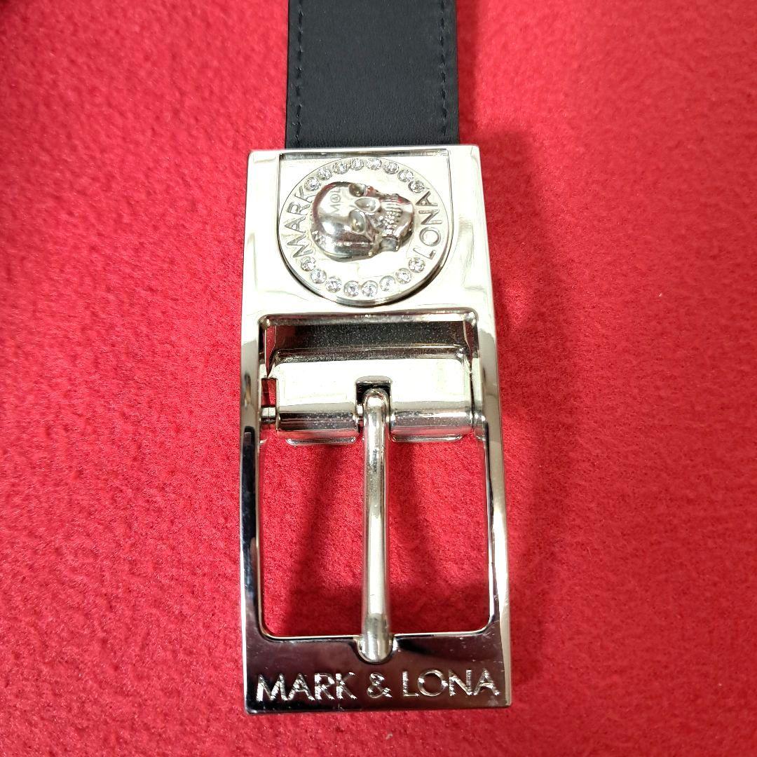 【美品】MARK & LONA GOLF ベルト リバーシブル マーカー付き