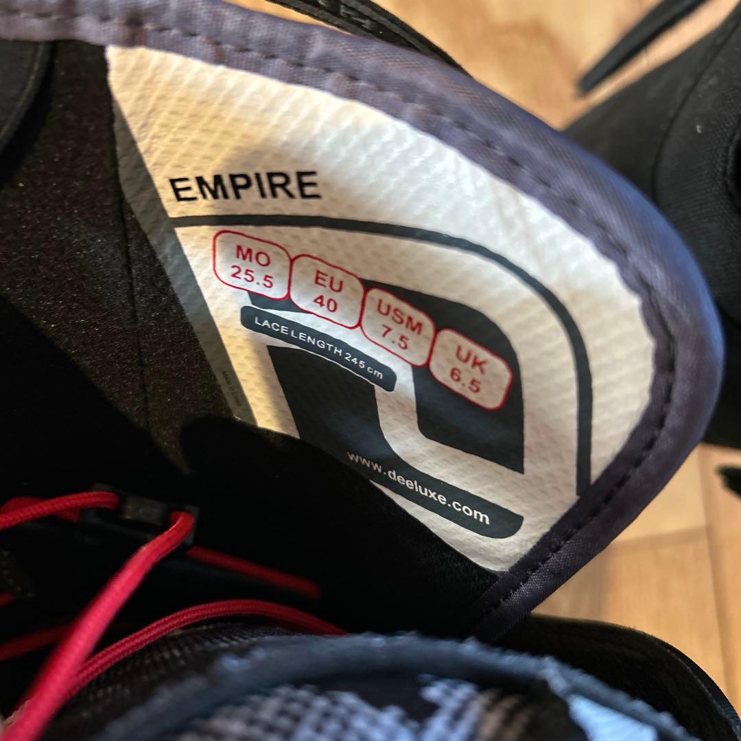 DEELUXE EMPIRE 25.5スノボ ブーツ ディーラックス　未成型