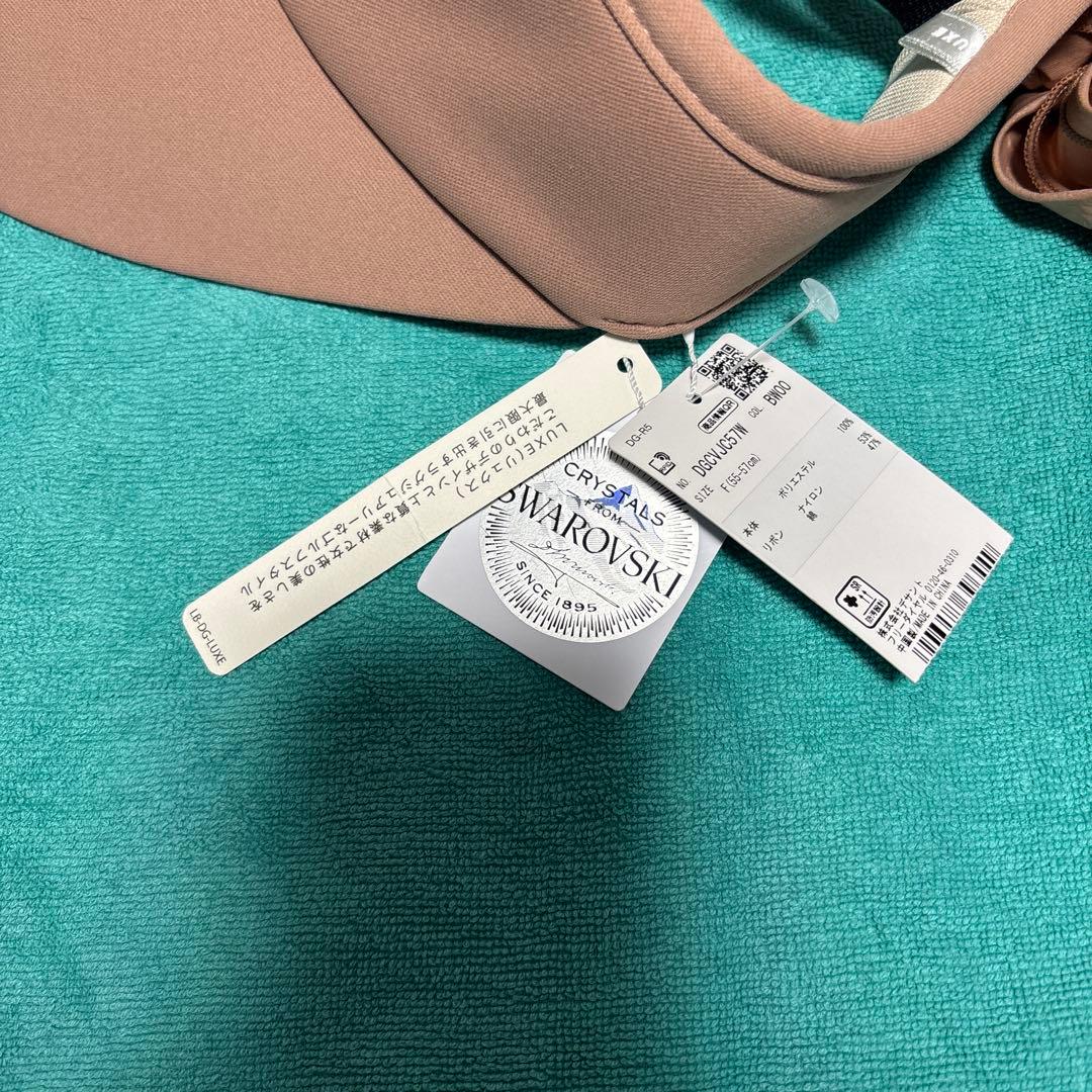 最終値下げ　Descente ノースリーブワンピース、バイザーセット