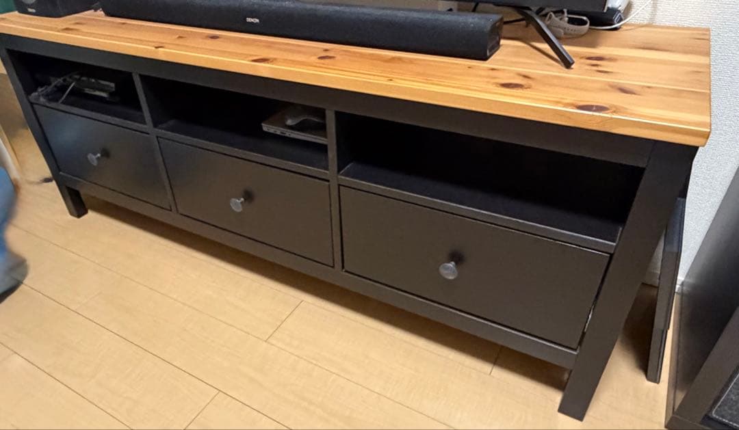 IKEA HEMNES ヘムネス　テレビ台　ブラックブラウン