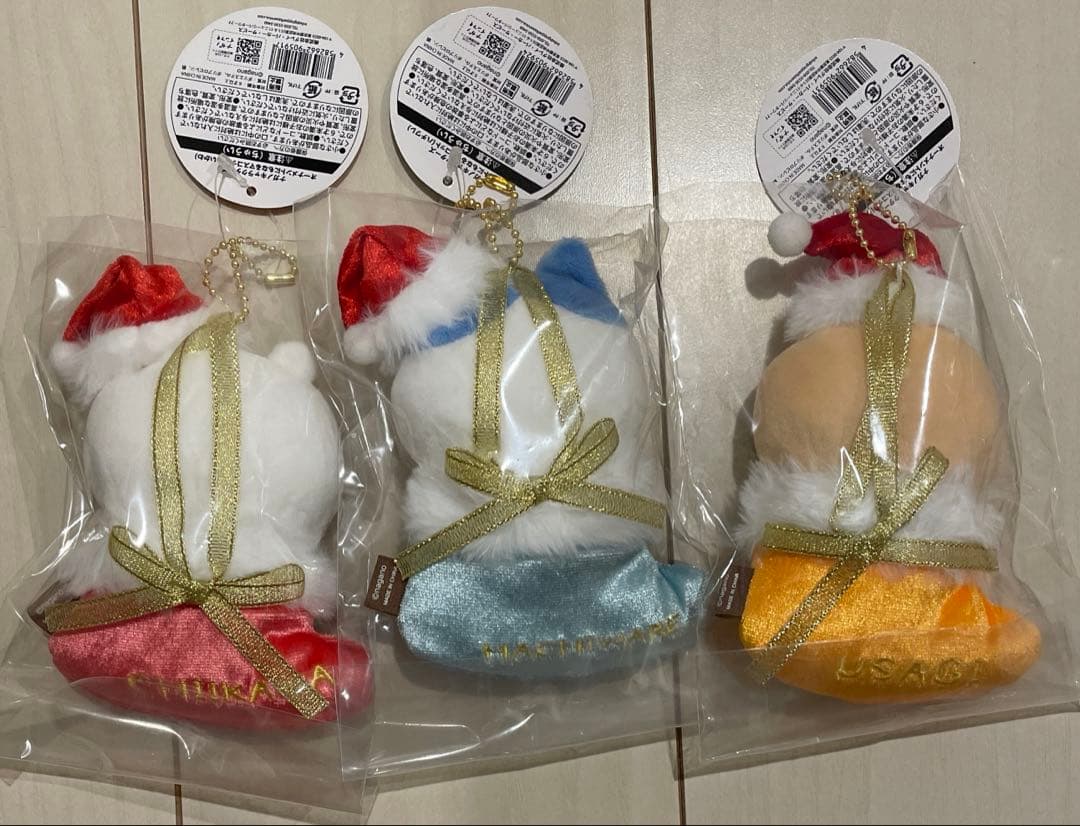 ちいかわ オーナメントマスコット 3種セット、登園スタイル、阪急マスコット2種
