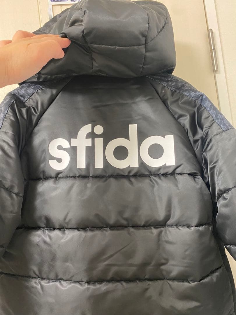 sfida フード付きベンチコート ブラック