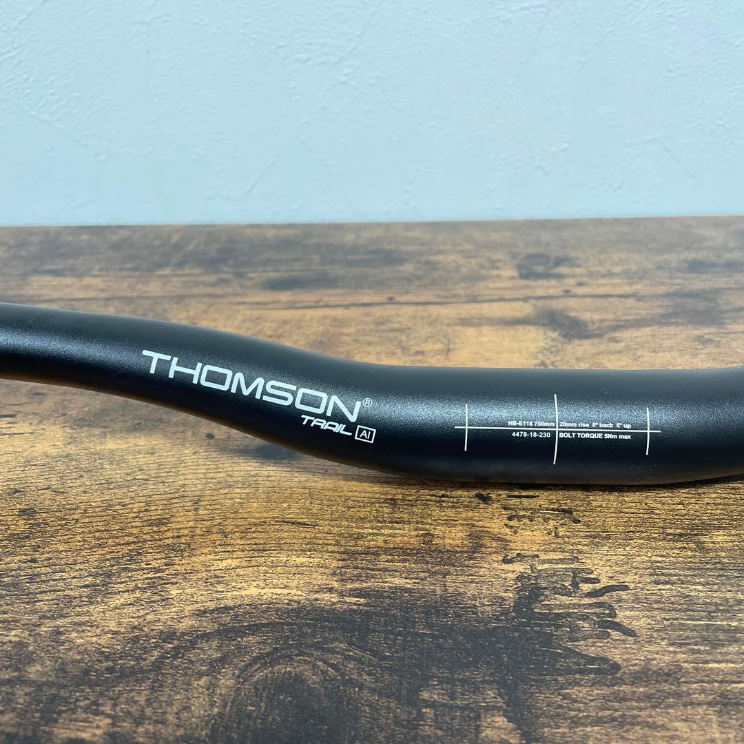 パーツ THOMSON aluminium riser bar (black)