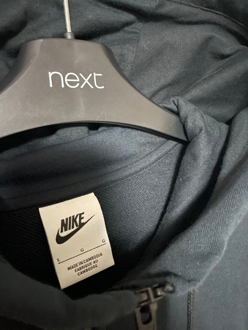 Nike ジップパーカー スウェット上下セット L ブラック