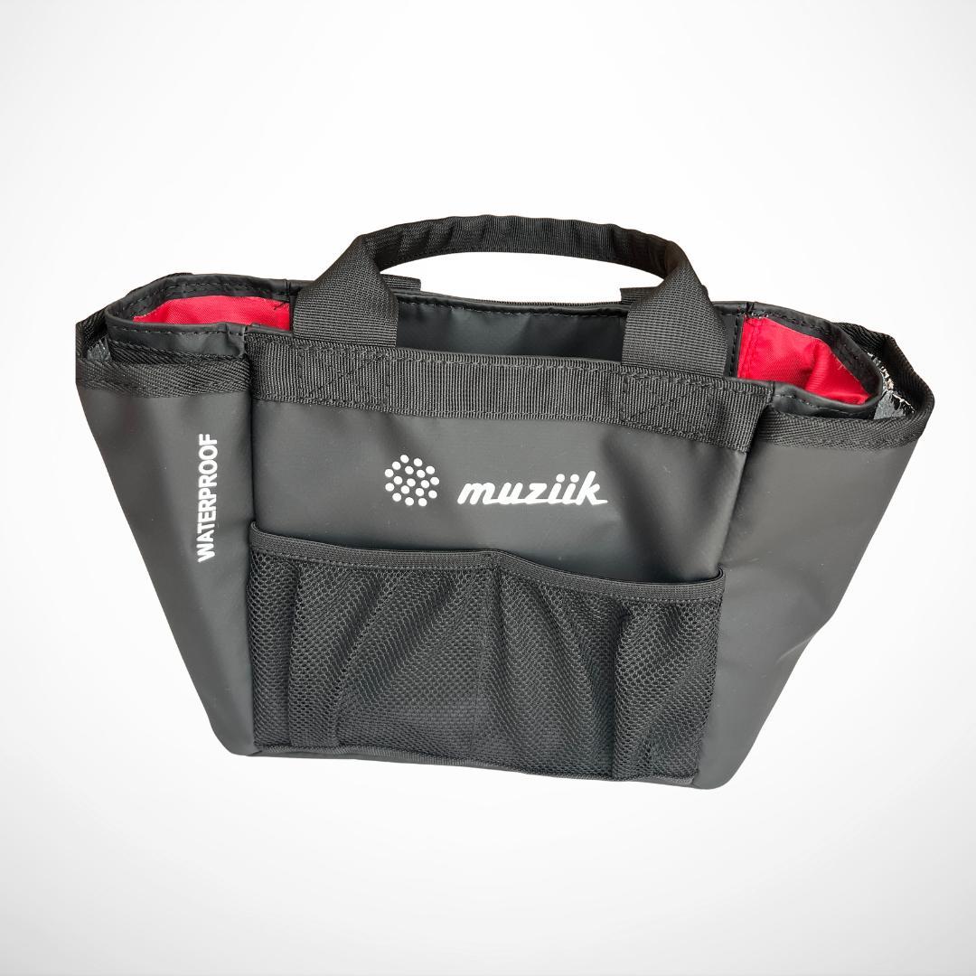 【新品未使用】muziik ムジーク ゴルフ 防水 ミニトートバッグ ブラック