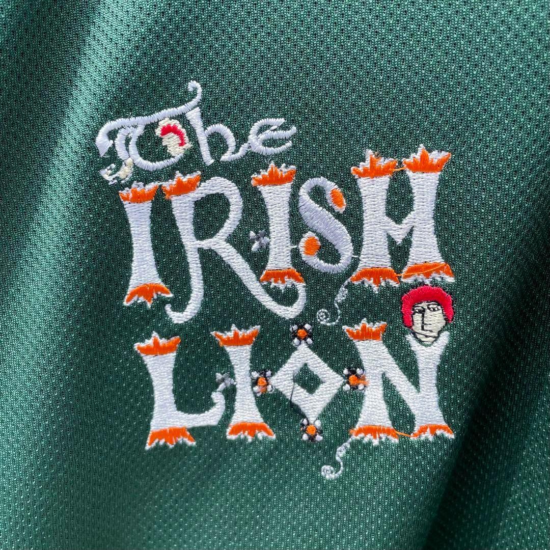 IRELAND IRISH LION オール刺繍 大きめ 古着 ラグビージャージ