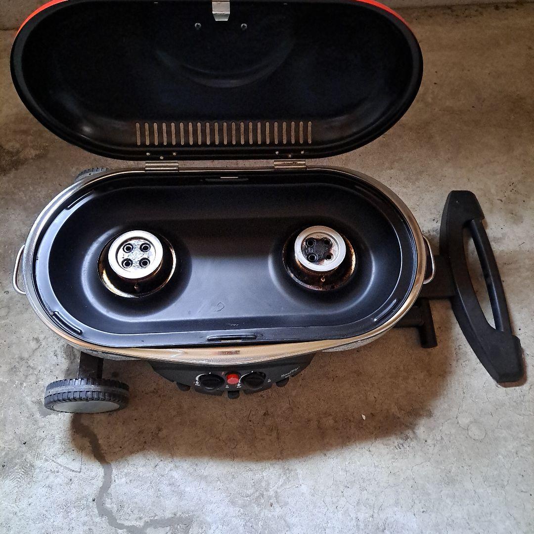 Coleman アウトドア　コンロ 赤　中古品