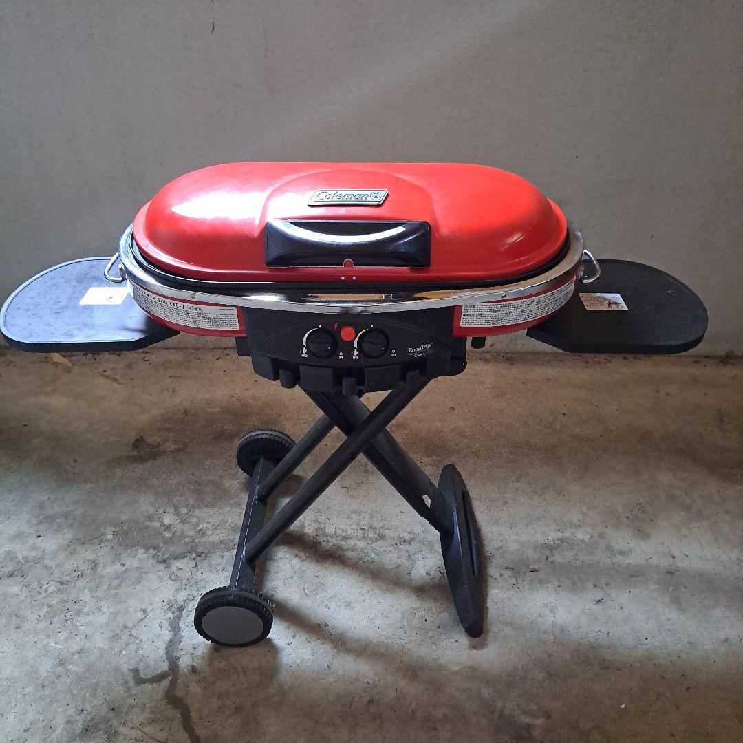 Coleman アウトドア　コンロ 赤　中古品