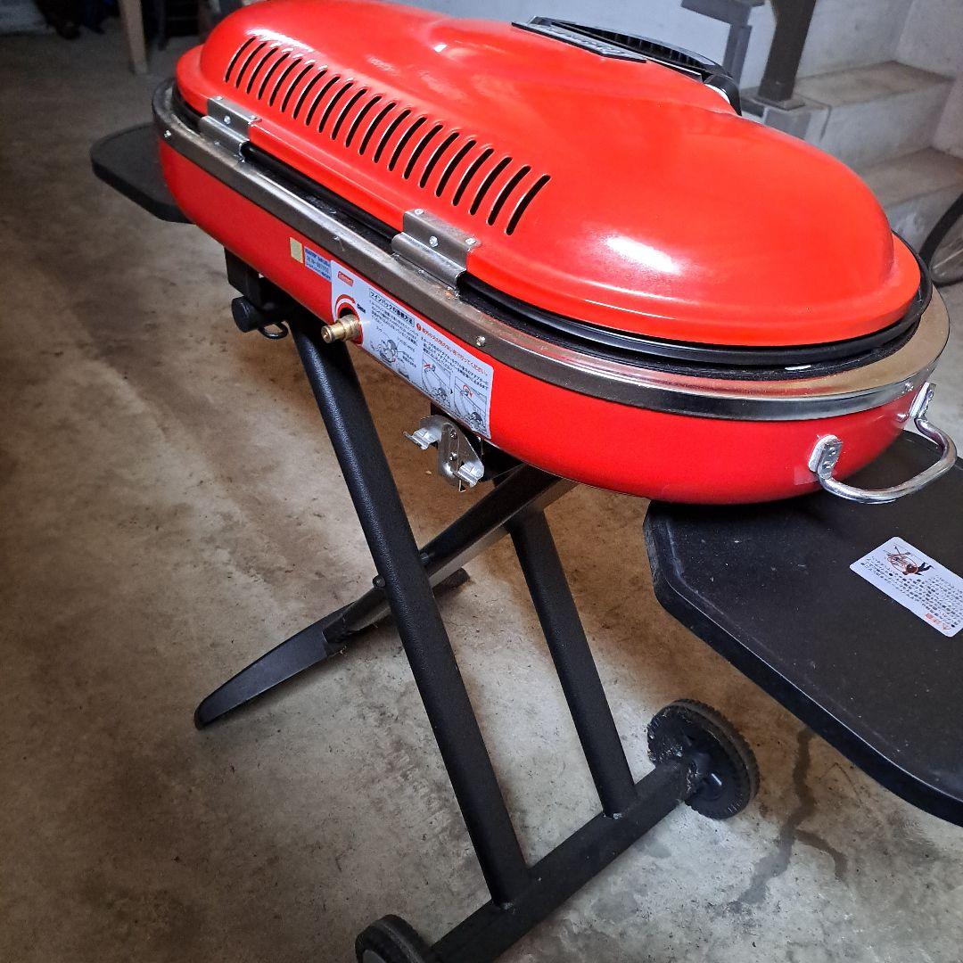 Coleman アウトドア　コンロ 赤　中古品