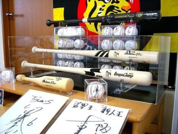 バット展示用アクリルケース！！■２本用 ■