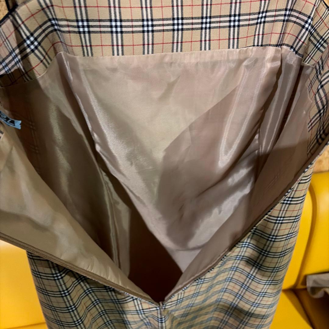Burberry ブルーレーベル チェック ワンピースベージュ38size