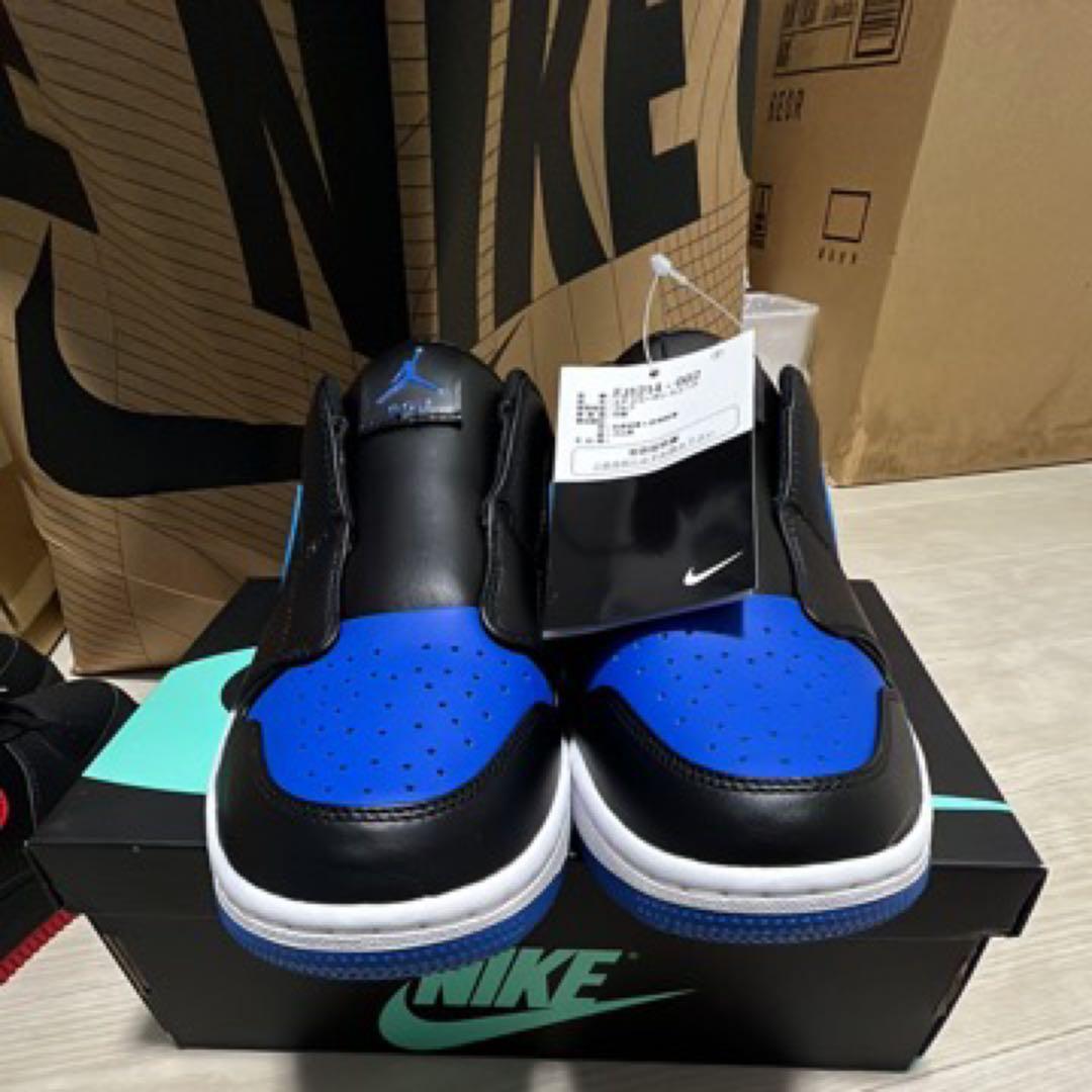 NIKE スリッポンスニーカー ブラック/ブルー