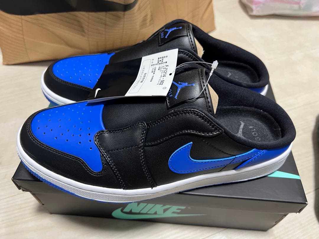 NIKE スリッポンスニーカー ブラック/ブルー