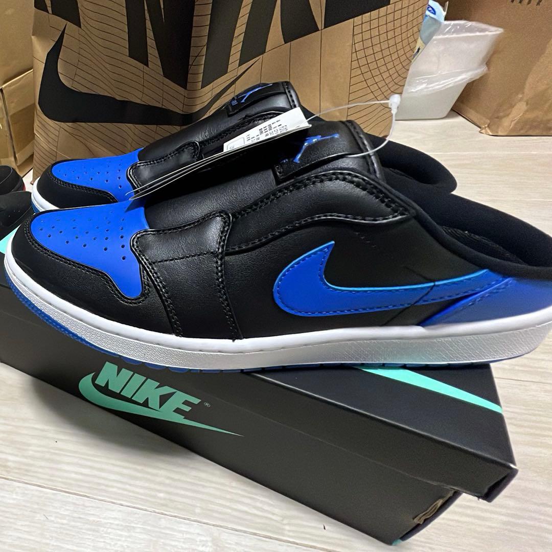 NIKE スリッポンスニーカー ブラック/ブルー