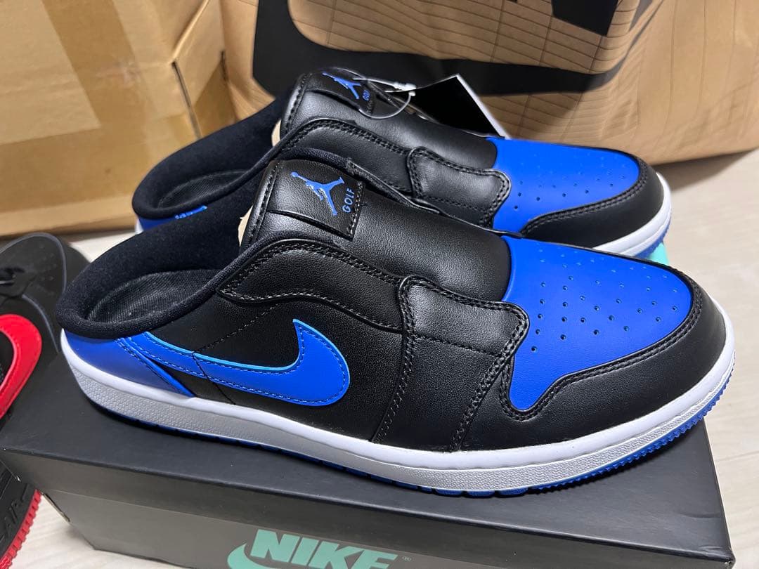 NIKE スリッポンスニーカー ブラック/ブルー