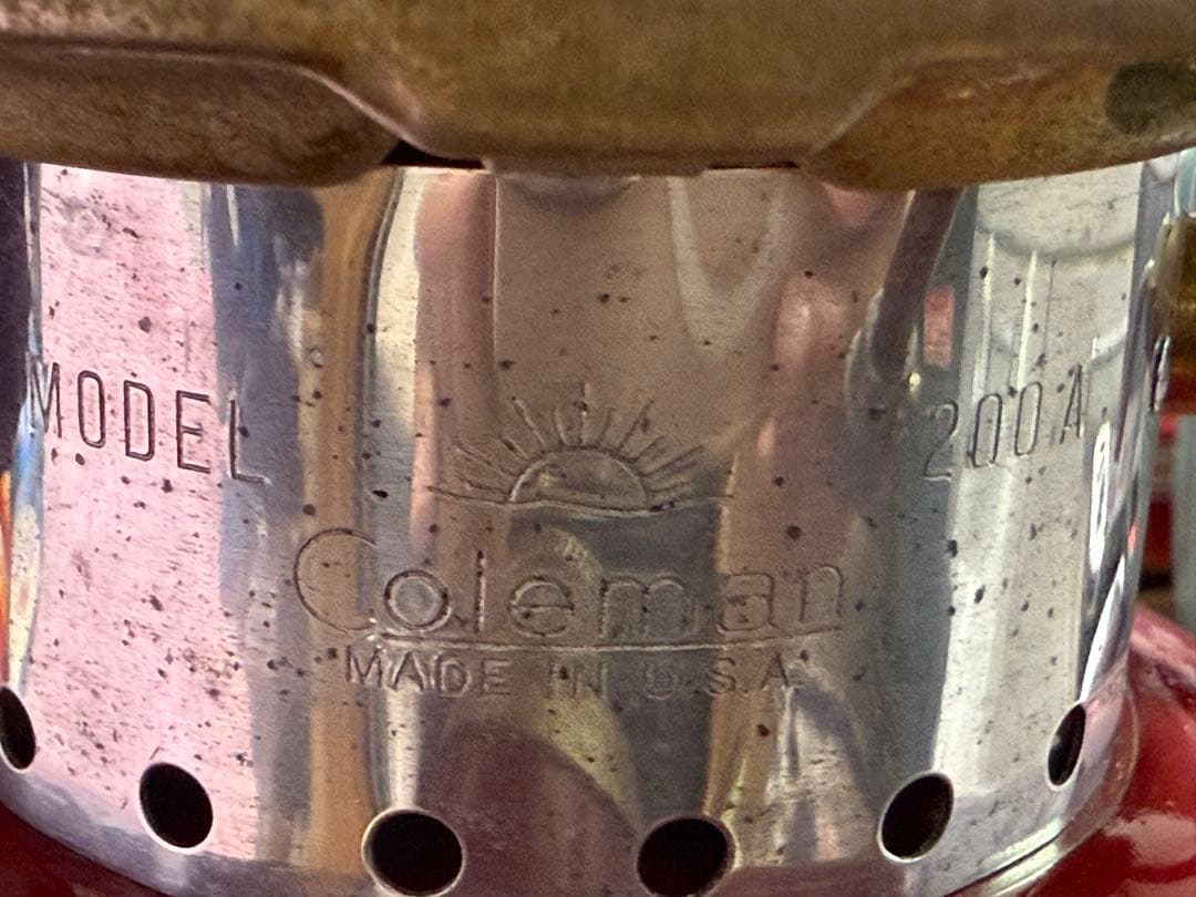 コールマン　Coleman 200A バーガンディ　1962/01 分解清掃済。