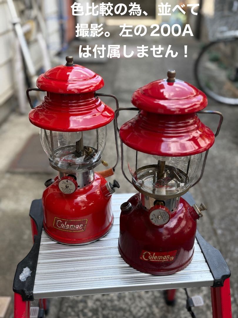 コールマン　Coleman 200A バーガンディ　1962/01 分解清掃済。