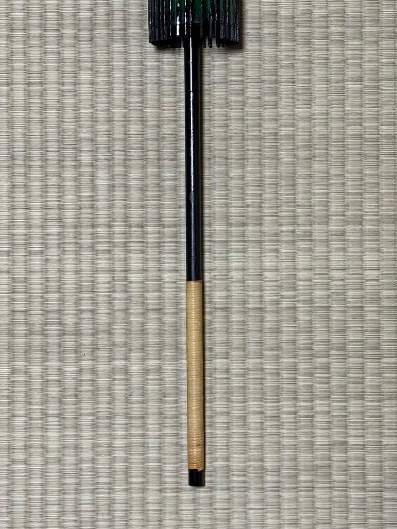 蛇の目傘　番傘　絹　シルク　緑　和傘　傘　二段継　舞踊　大衆演劇　着物　撮影