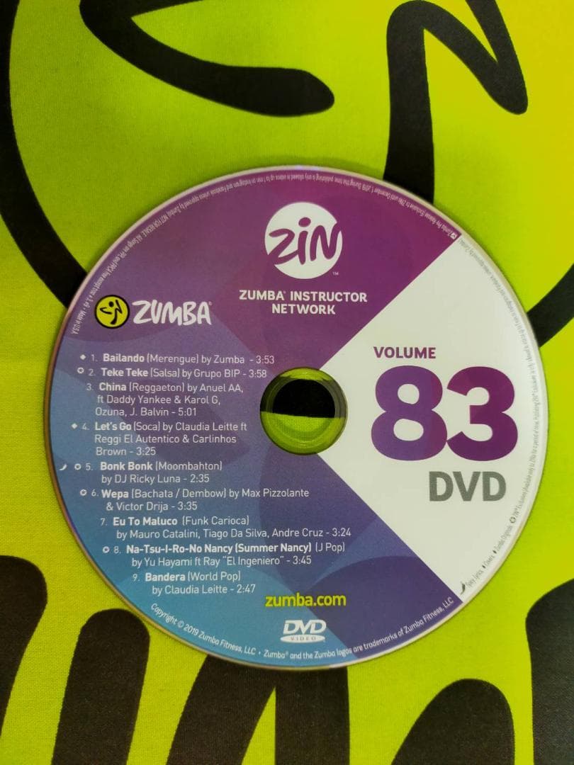 ZUMBA　ズンバ　ZIN83　CD＆DVD　インストラクター専用　希少品