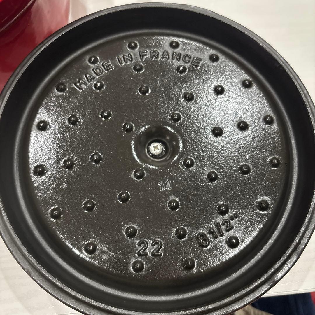 a*i様 STAUB 両手鍋 22cm レッド