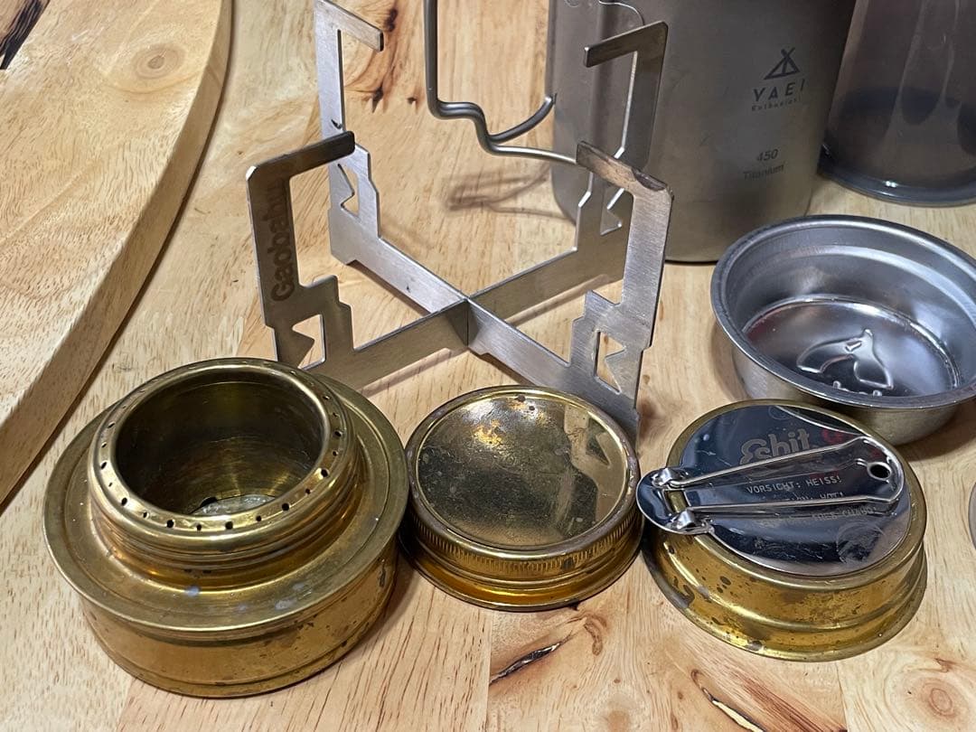 エアロプレスゴー　エスビット　アルコールストーブ　YAEI チタンマグセット