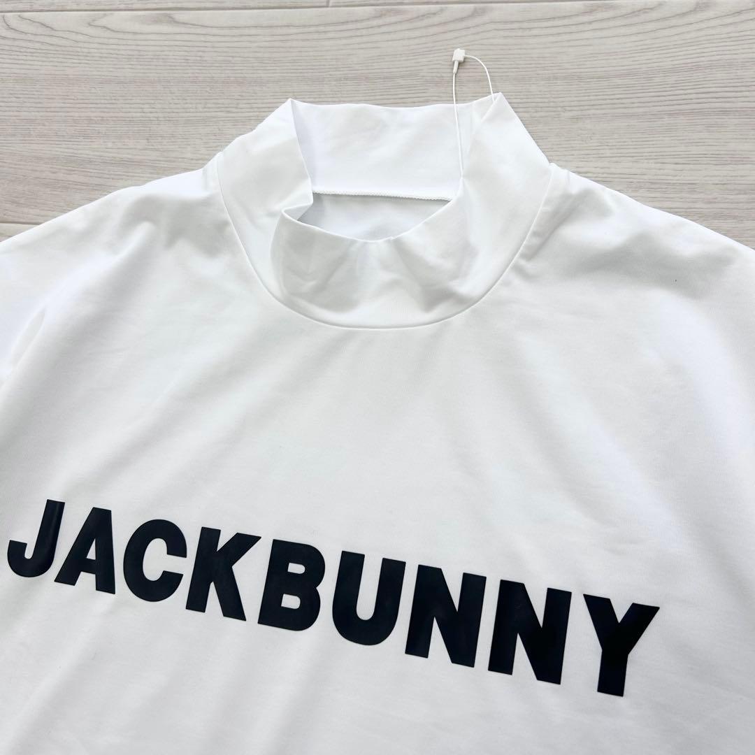 新品　ジャックバニー　モックネック　長袖シャツ　カットソー　ホワイト　サイズ5