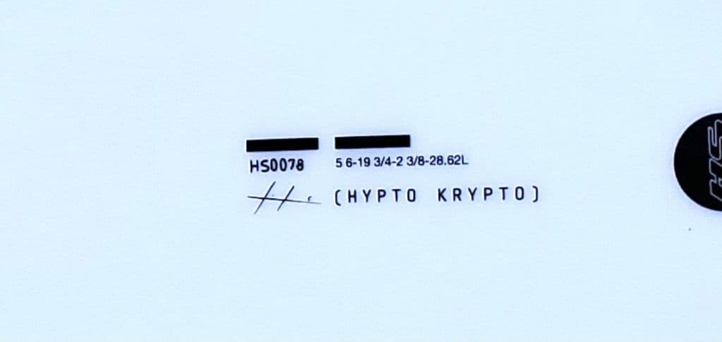 新品同様　HAYDENSHAPES HYPTO KRYPTO 5'6