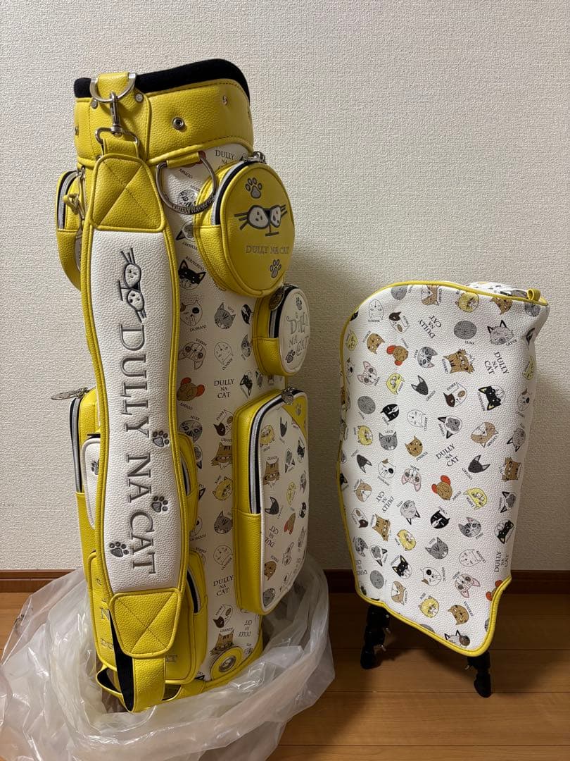 【新品】ダリーナキャット キャディバッグ DN-CB02 イエロー 可愛いい