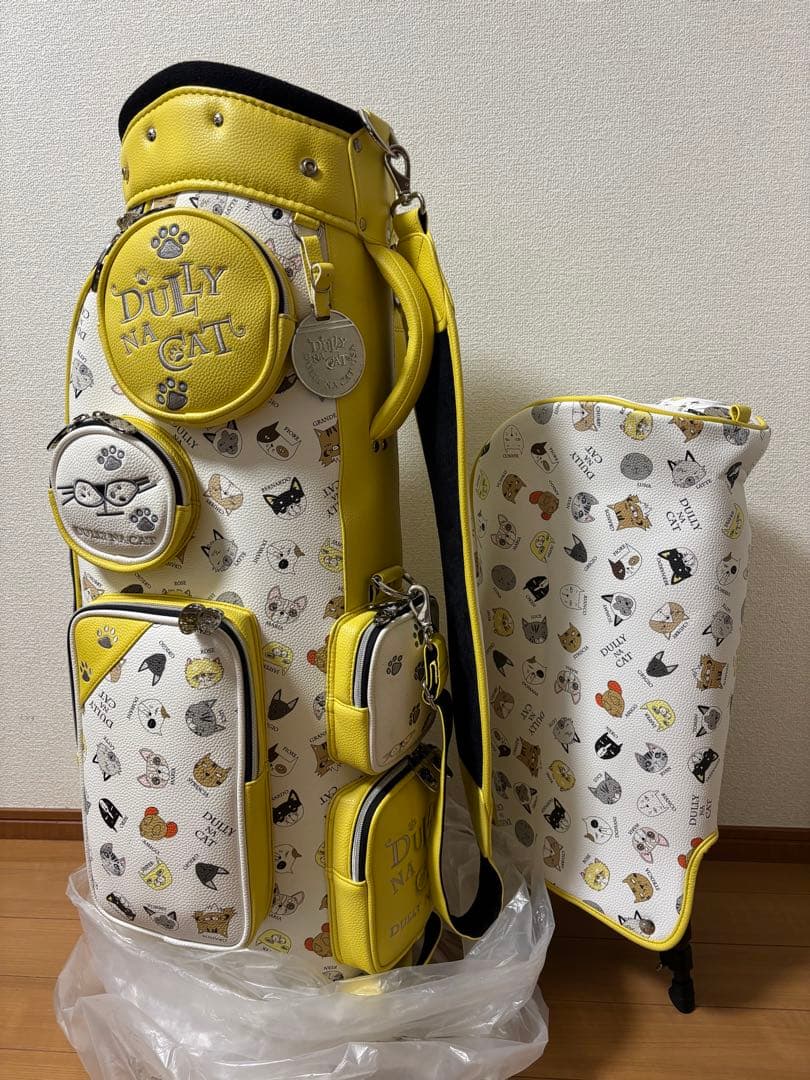 【新品】ダリーナキャット キャディバッグ DN-CB02 イエロー 可愛いい