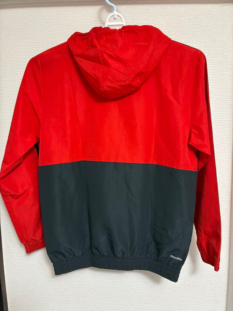 adidas ジャージ上下セット Lサイズ 赤黒