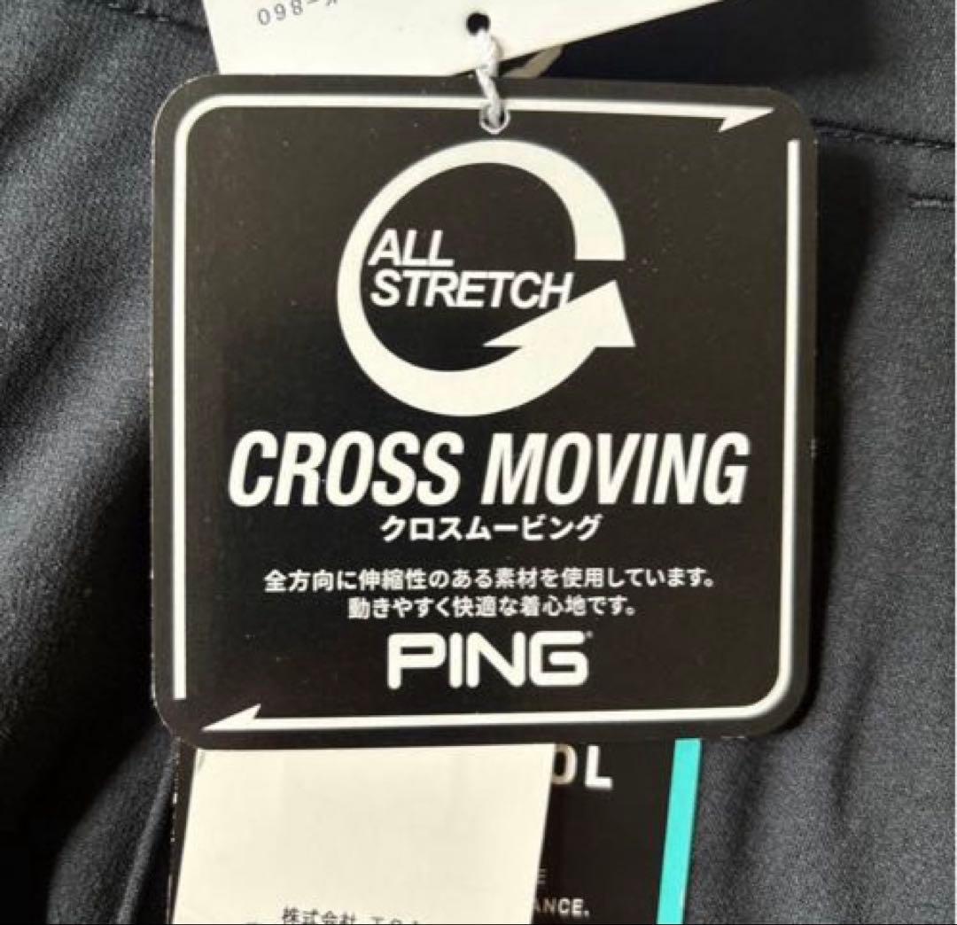 PING レディース黒パンツ スリムフィット M