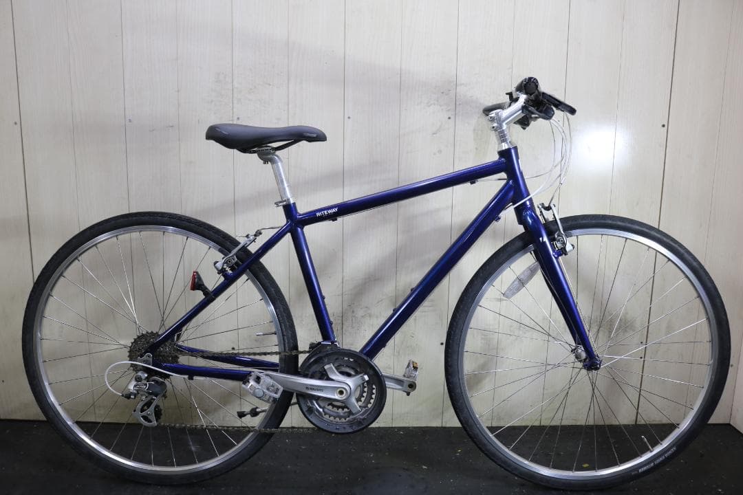 ライトウェイriteway 700C アルミ 24速 460mm 青クロスバイク