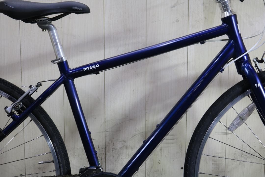 ライトウェイriteway 700C アルミ 24速 460mm 青クロスバイク