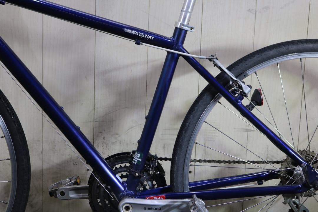 ライトウェイriteway 700C アルミ 24速 460mm 青クロスバイク