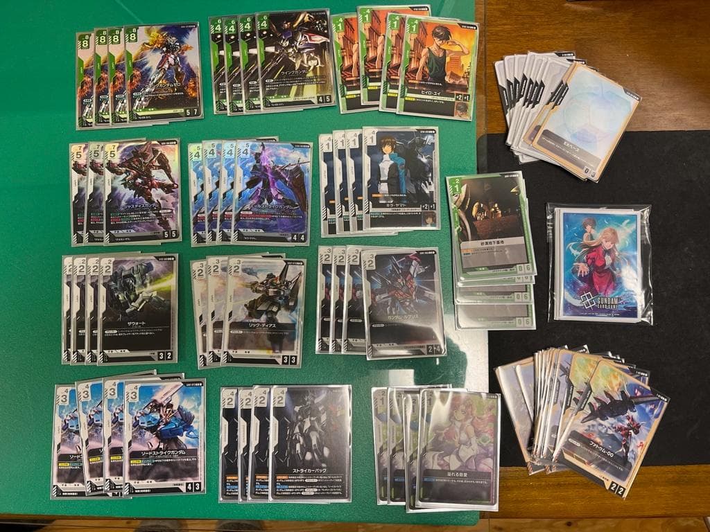 ガンダムカードゲーム　引退品　緑白ウィング　青緑アグロ　その他
