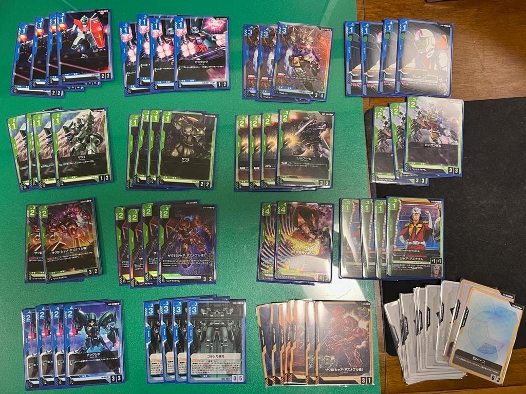 ガンダムカードゲーム　引退品　緑白ウィング　青緑アグロ　その他