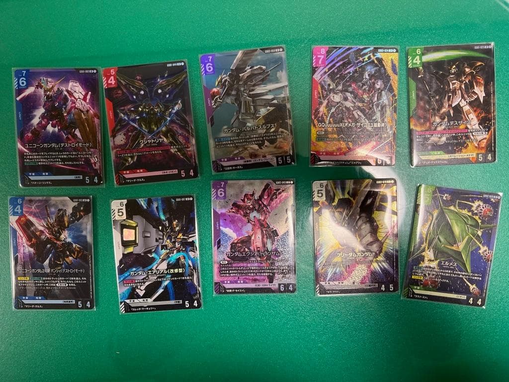 ガンダムカードゲーム　引退品　緑白ウィング　青緑アグロ　その他