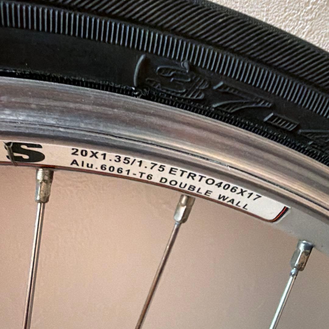 KHS ミニベロ　20インチ　406 ホイール　前後セット