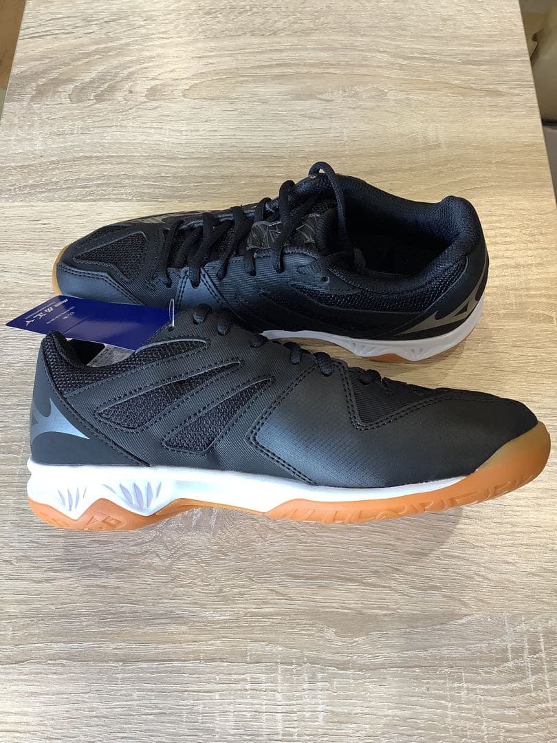 MIZUNO バレーボールシューズ サンダーブレード3 黒グレー 23.5㎝