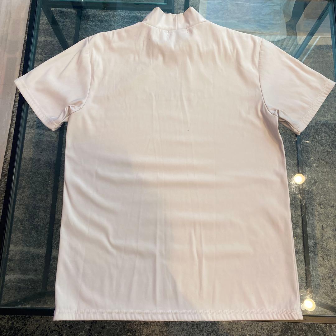 レザレクション半袖メンズモックネックシャツ