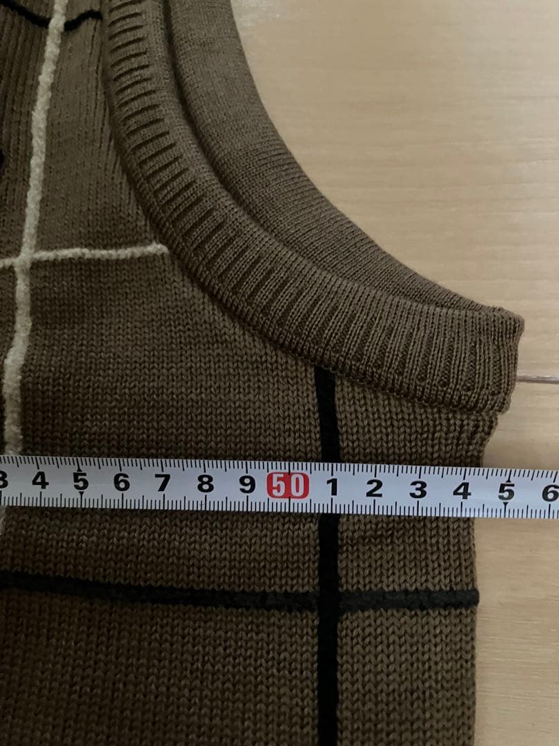 新品タグ付き80年代　日本製　Munsingwear チェック柄ベストM