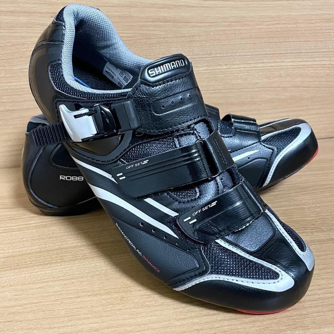 美品 SHIMANO シマノR088 ビンディングシューズ クリート&ペダル